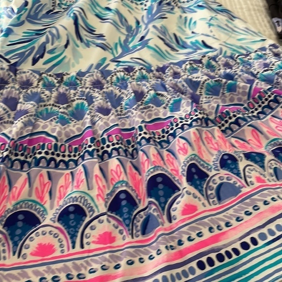 Lilly Pulitzer Iva Preppy Midi Fit Flare Multicolor Resort Wear Vacation Dress 0 - Picture 5 of 12